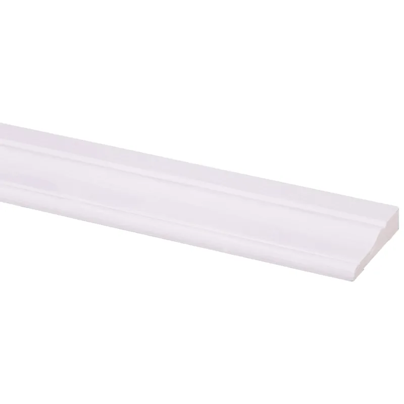 Grenen deurlijst wit gegrond 15x68mm FSC