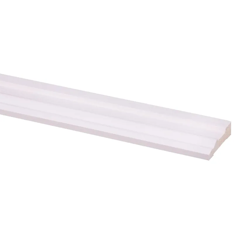Grenen deurlijst wit gegrond 15x57mm FSC