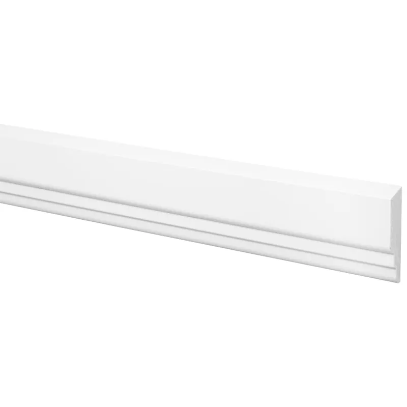 Grenen sierlijst wit gelakt 19x68mm FSC