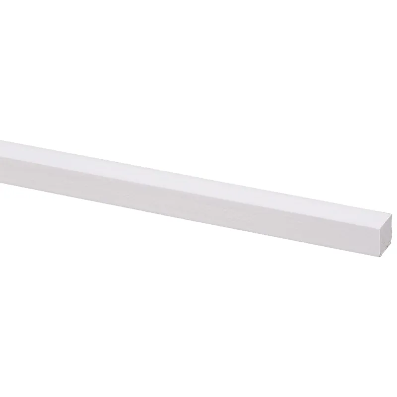 Grenen geschaafd wit gegrond 12x12mm FSC