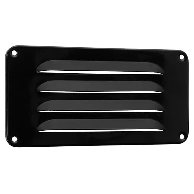 Schoepenrooster aluminium zwart
