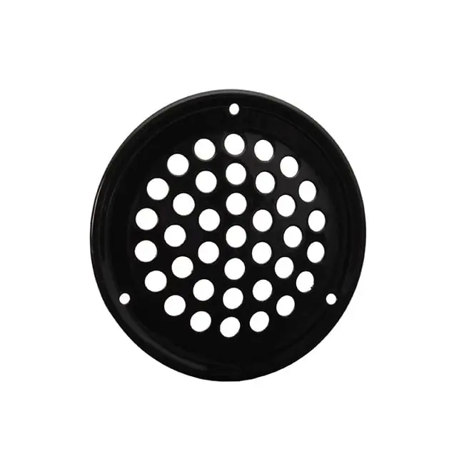 Ventilatierozet rond zwart