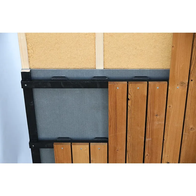Vuren geschaafd GW zwart 18x45mm FSC