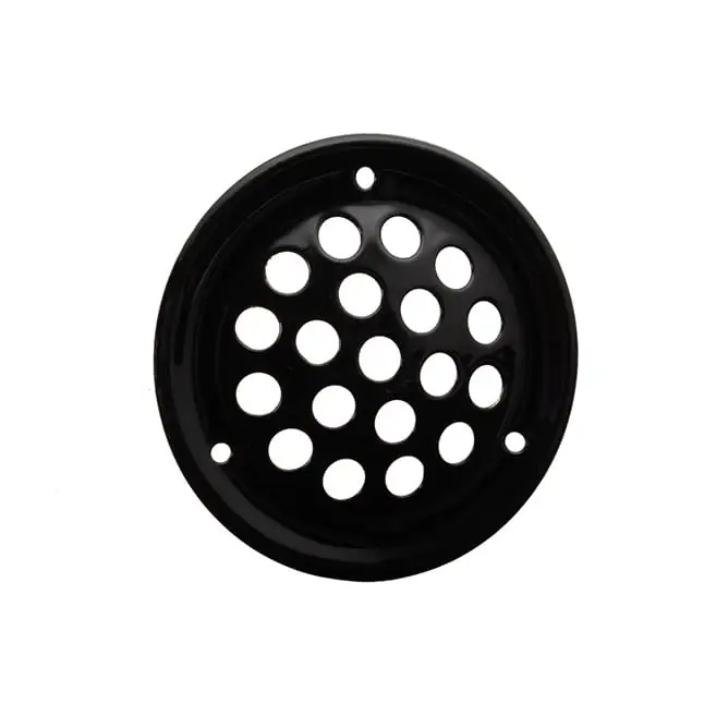 Ventilatierozet rond zwart