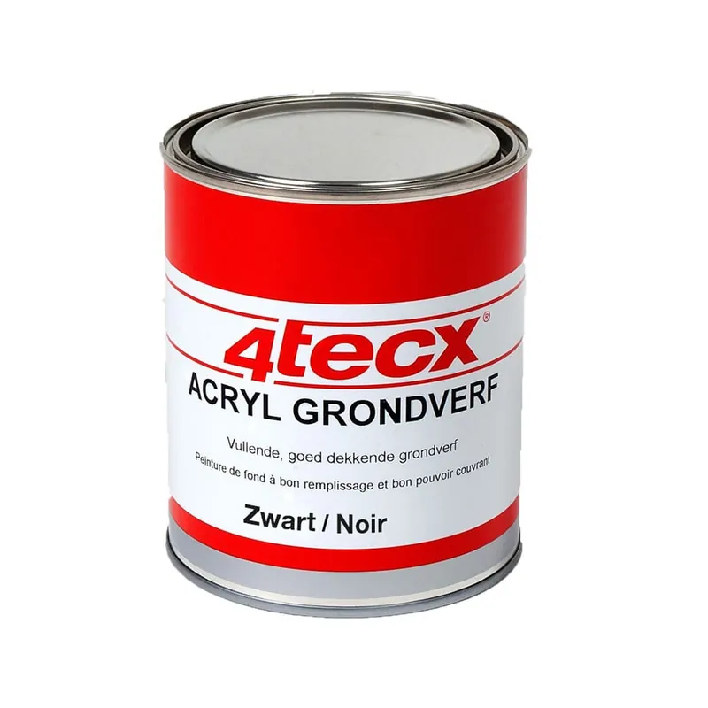 4tecx4tecx grondverf acryl zwart