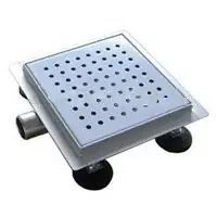 Titan 25x25cm Square F Douchegoot met flens