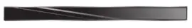 Titan C17 GLASS Zwart 50 cm. Rooster voor douchegoot