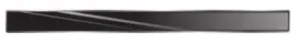 Titan C17 GLASS Zwart 120 cm. Rooster voor douchegoot