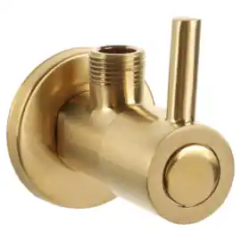 Differnz Hoekstopkraan 1/2 x 3/8 Mat Goud 3041425