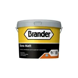 Brander Brava Matt Muurverf 5 L WIT