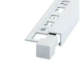 QUTEX Vierkant Alu Gecoat Wit 8 mm Hoekstuk (2x) OX