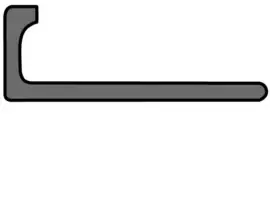 MP Recht PVC Jasmijn 6 x 2700mm 8937 Tegelprofiel