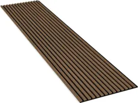 Smoked Walnut Akoestische Paneel 60 x 260cm