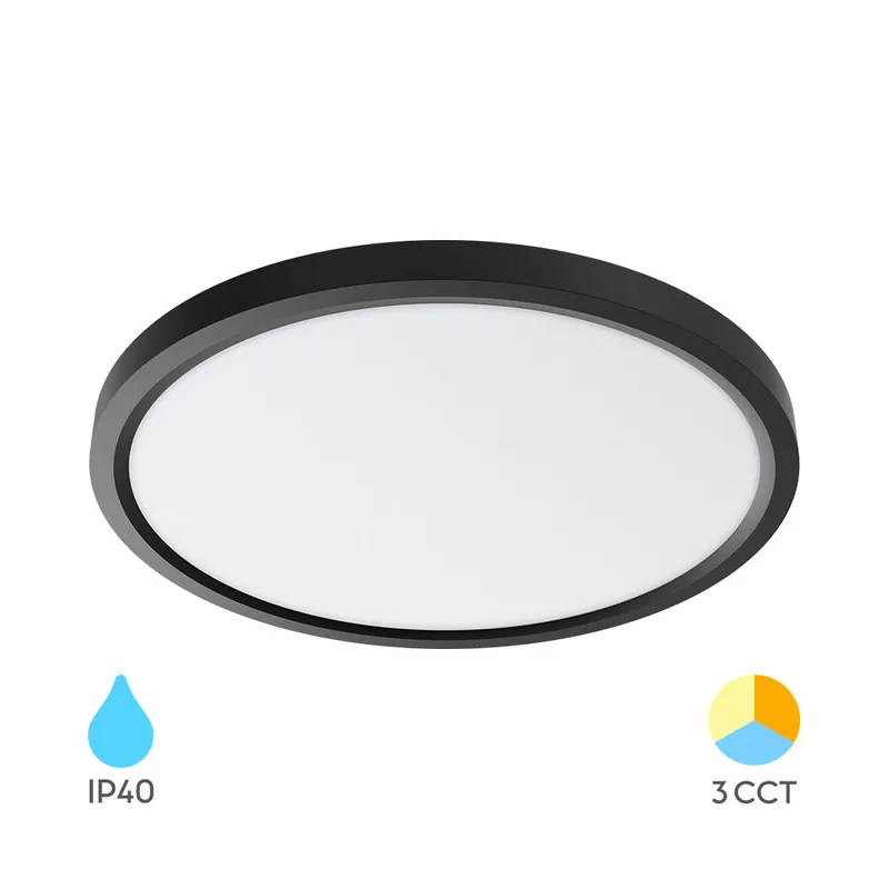 Braytron JADE Zwart Rond 45W 3CCT Ceiling Light