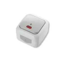 Viko Wisselschakelaar met controlelamp Palmiye Grijs 90555563