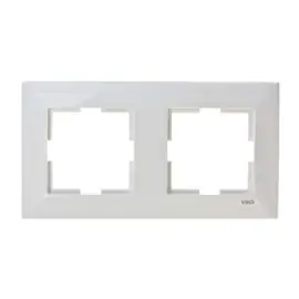 Afdekraam Horizontaal 2 voudig Meridian White 90979002