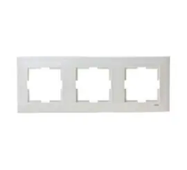 Afdekraam Horizontaal 3 voudig Meridian White 90979003