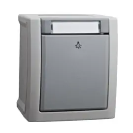 Viko Schakelaar Lamp + Eti. Pacific Grijs Opbouw SWD 90591035