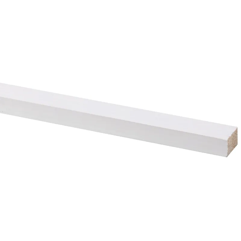 Grenen geschaafd gegr wit 12x18mm 270cm