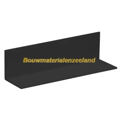 Hoekprofiel 25x25x1,5mm zwart 260 cm. lang