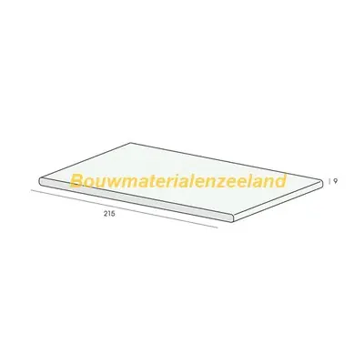 Platpaneel 215x9mm verkeerswit 600 cm. lang