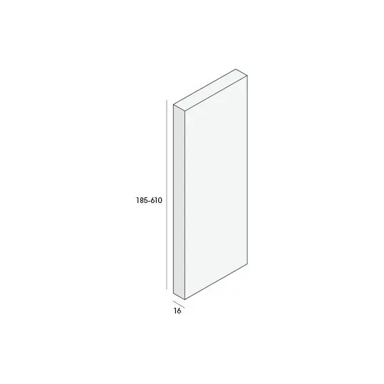 Unipanel bouwpaneel 285x16mm wit 290 cm. lang