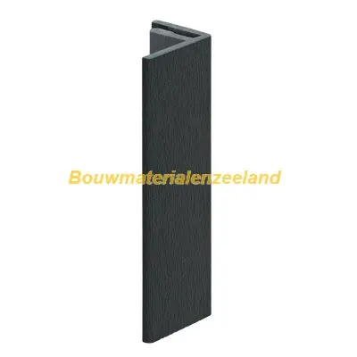 Eindprofiel 17mm Keralit monumentgroen classic nerf 400 cm. lang