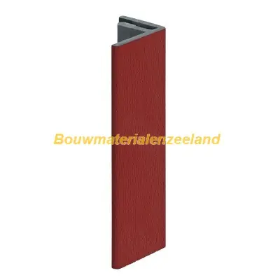 Eindprofiel 17mm Keralit rood classic nerf 400 cm. lang