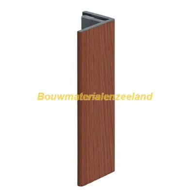 Eindprofiel 17mm Keralit californian redwood classic nerf 400 cm. lang