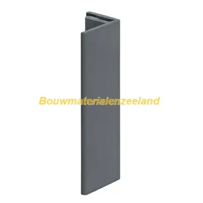 Eindprofiel 17mm Keralit dustgrey pure mat 400 cm. lang