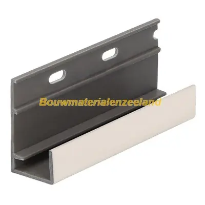 Omrandingprofiel met ontwatering Keralit creme classic nerf 400 cm. lang