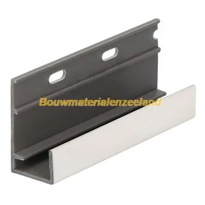Omrandingprofiel met ontwatering Keralit snowwhite pure mat 400 cm. lang