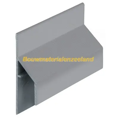 Trim/kraal aansluitprofiel 17mm Keralit grijs classic nerf 600 cm. lang