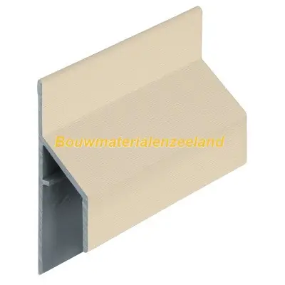 Trim/kraal aansluitprofiel 17mm Keralit licht ivoor classic nerf 600 cm. lang
