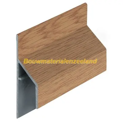 Trim/kraal aansluitprofiel 17mm Keralit licht eiken classic nerf 600 cm. lang