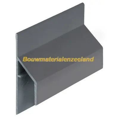 Trim/kraal aansluitprofiel 17mm Keralit dustgrey pure mat 600 cm. lang