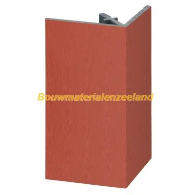 Uitwendig rechthoekprofiel Keralit 46x46mm steenrood classic nerf 400 cm. lang
