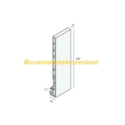 Keralit dakrandpaneel 200mm golden oak classic nerf 600 cm. lang