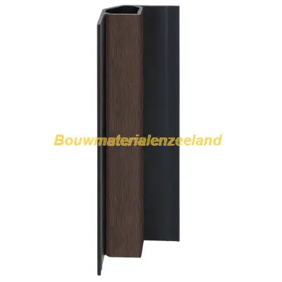 Keralit inwendig hoekprofiel donker eiken classic nerf 400 cm. lang