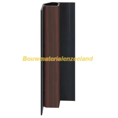 Keralit inwendig hoekprofiel mahonie classic nerf 400 cm. lang