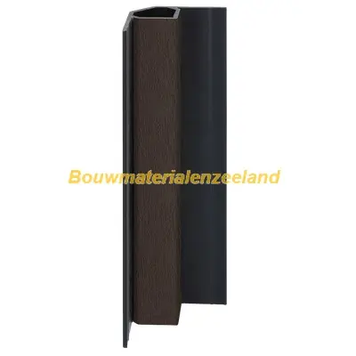 Keralit inwendig hoekprofiel donkerbruin classic nerf 400 cm. lang