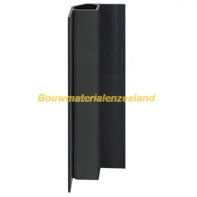 Keralit inwendig hoekprofiel nightblack pure mat 400 cm. lang