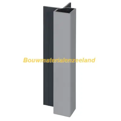 Keralit uitwendig hoekprofiel 32x32mm grijs classic nerf 400 cm. lang