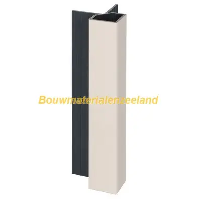 Keralit uitwendig hoekprofiel 32x32mm creme classic nerf 400 cm. lang