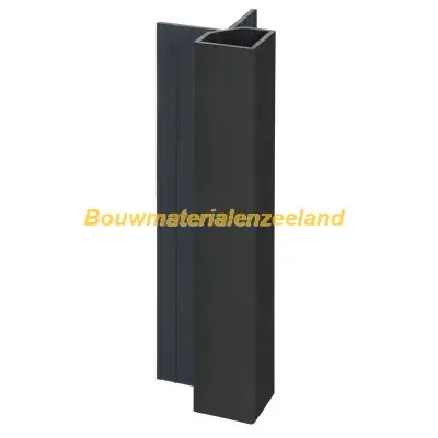 Keralit uitwendig hoekprofiel 32x32mm nightblack pure mat 400 cm. lang