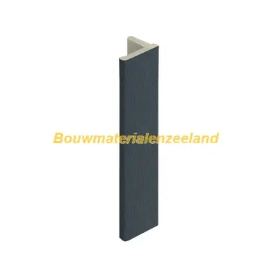 Eindprofiel 10mm voor Keralit dakrand monumentblauw classic nerf 400 cm. lang