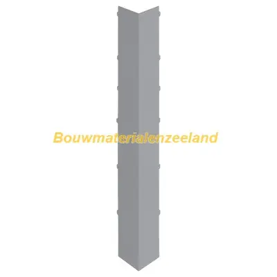 Uitwendig hoekstuk 350mm Keralit dakrand grijs classic nerf