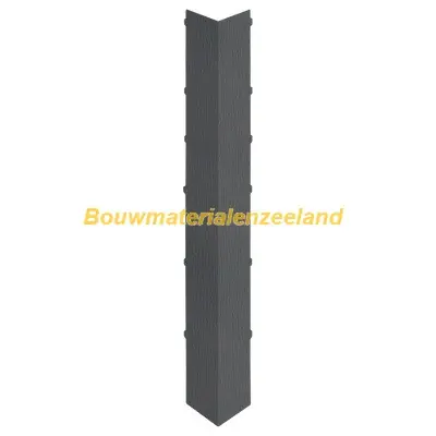 Uitwendig hoekstuk 350mm Keralit dakrand antraciet classic nerf