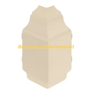 Hoekstuk trim/kraal sierlijst Keralit licht ivoor classic nerf