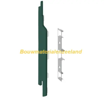 Eindkap+connector links voor 2814 (5st) mosgroen classic nerf